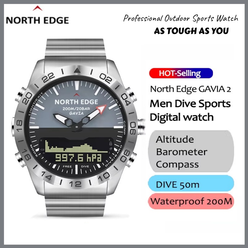 NORTH EDGE Luxury Men Smart Wa - Smartwatch Army Watches For Men 评论和价格