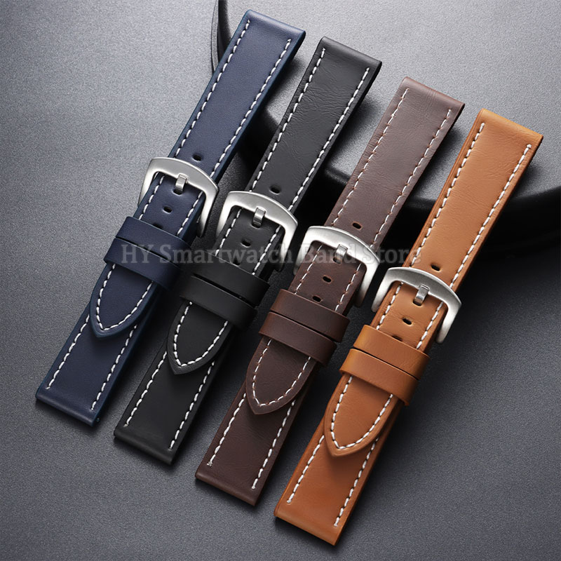 Vintage Leather Watch Band 18m - Smartwatch Army Watches For Men 评论和价格