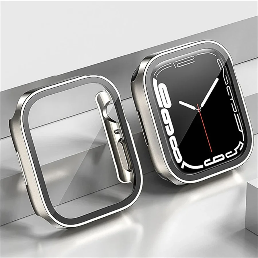 Glass+cover For Apple Watch ca - Smartwatch Iphone Watches For Women 评论和价格