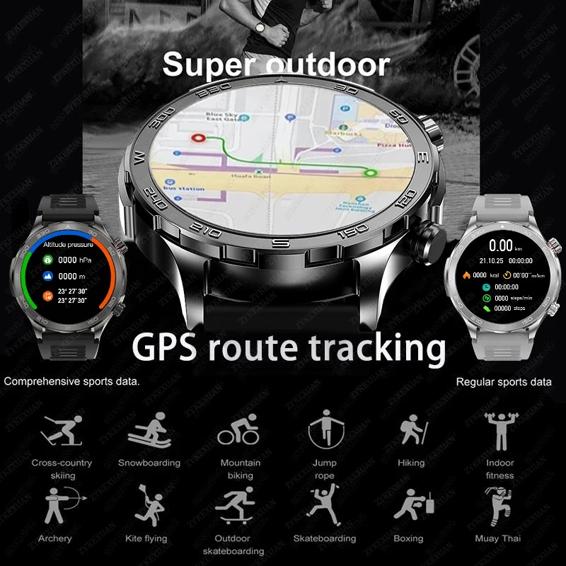 New GPS Track Smart Watch Men  - Hybrid Smartwatch 评论和价格