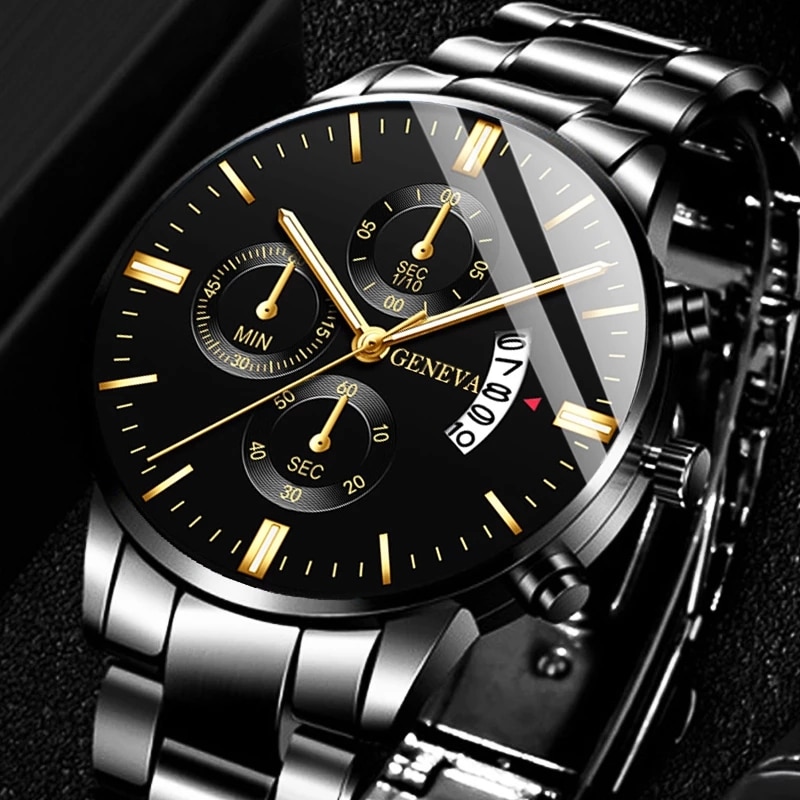 Fashion Men Black Stainless St - Seiko Watch 5 Sports 评论和价格