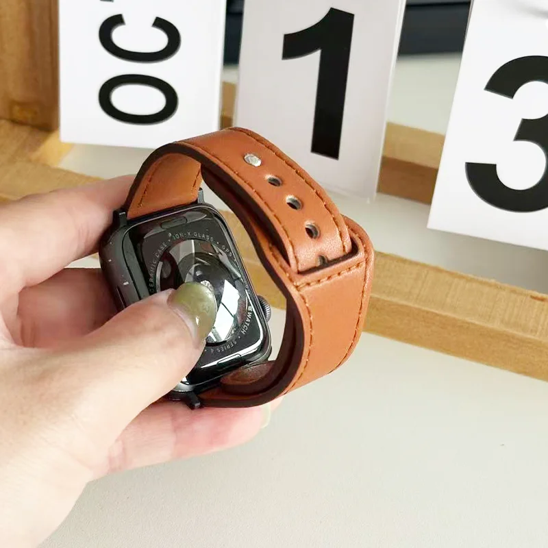 Leather band For Apple watch s - Smartwatch Iphone Watches For Women 评论和价格