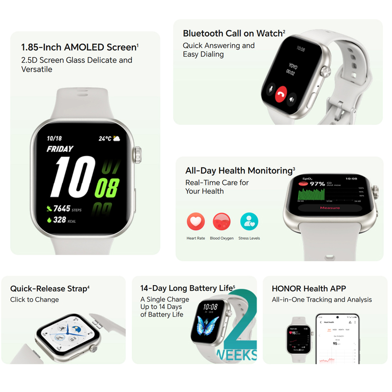 Global Version HONOR CHOICE Wa - Hybrid Smartwatch 评论和价格