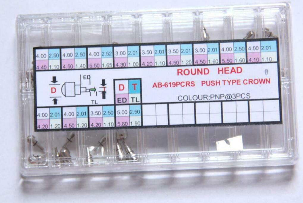 619PCR Assortment of Round Hea - Watch Crown Pusher 评论和价格