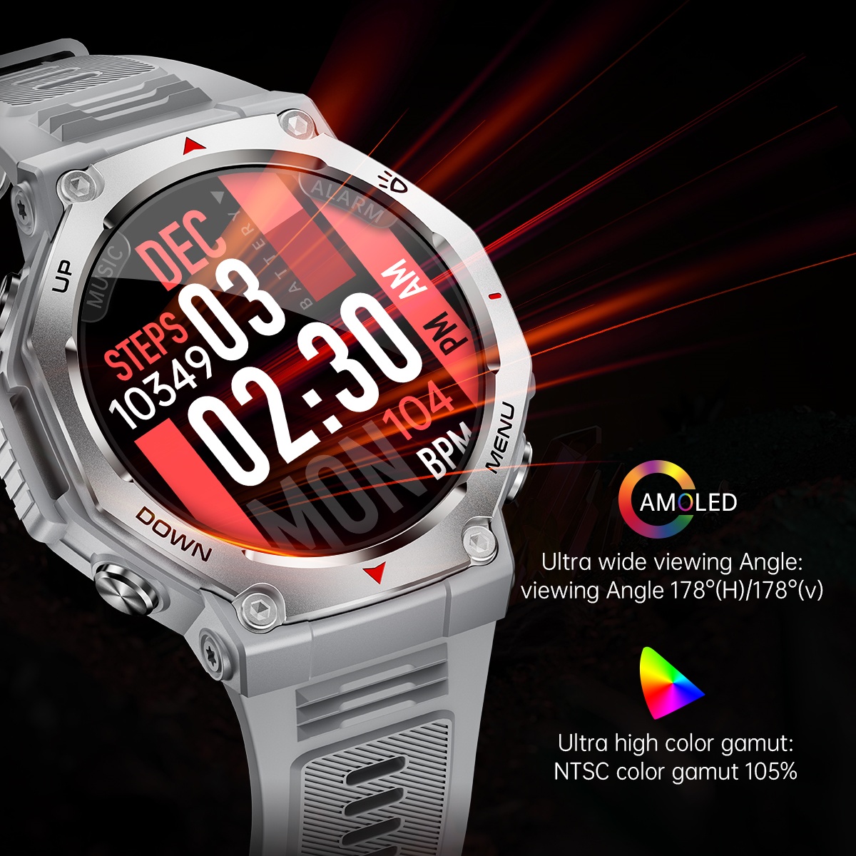 2025 New For Xiaomi Military G - Watch Vs Amazfit 评论和价格