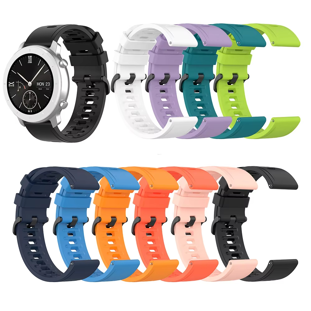 22mm Silicone Watchband Wristb - Smartwatch Pebble Watches 评论和价格