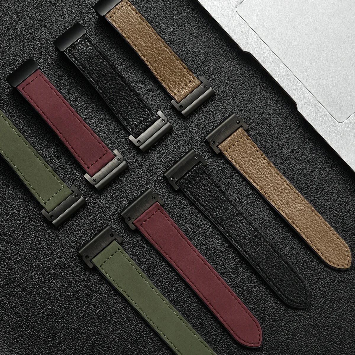 Leather Silicone Watch Band Fo - Watch Smartwatch Android 评论和价格