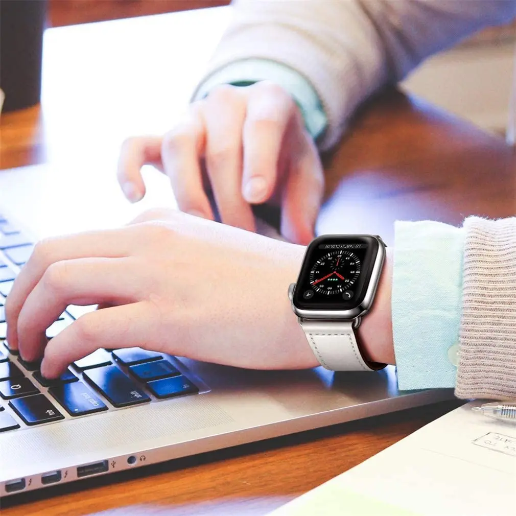 Leather band For Apple watch U - Smartwatch Iphone Watches For Women 评论和价格