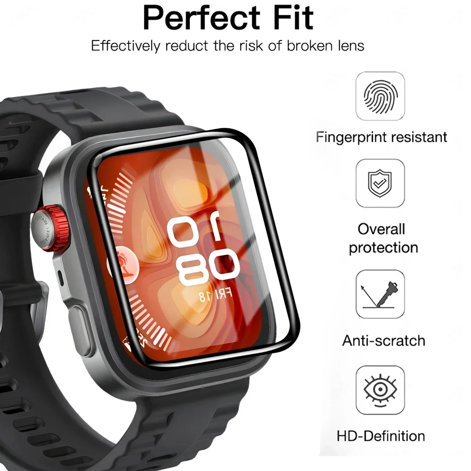 5 Pcs Tempered film For Huawei - Smartwatch Watch Huawei 评论和价格