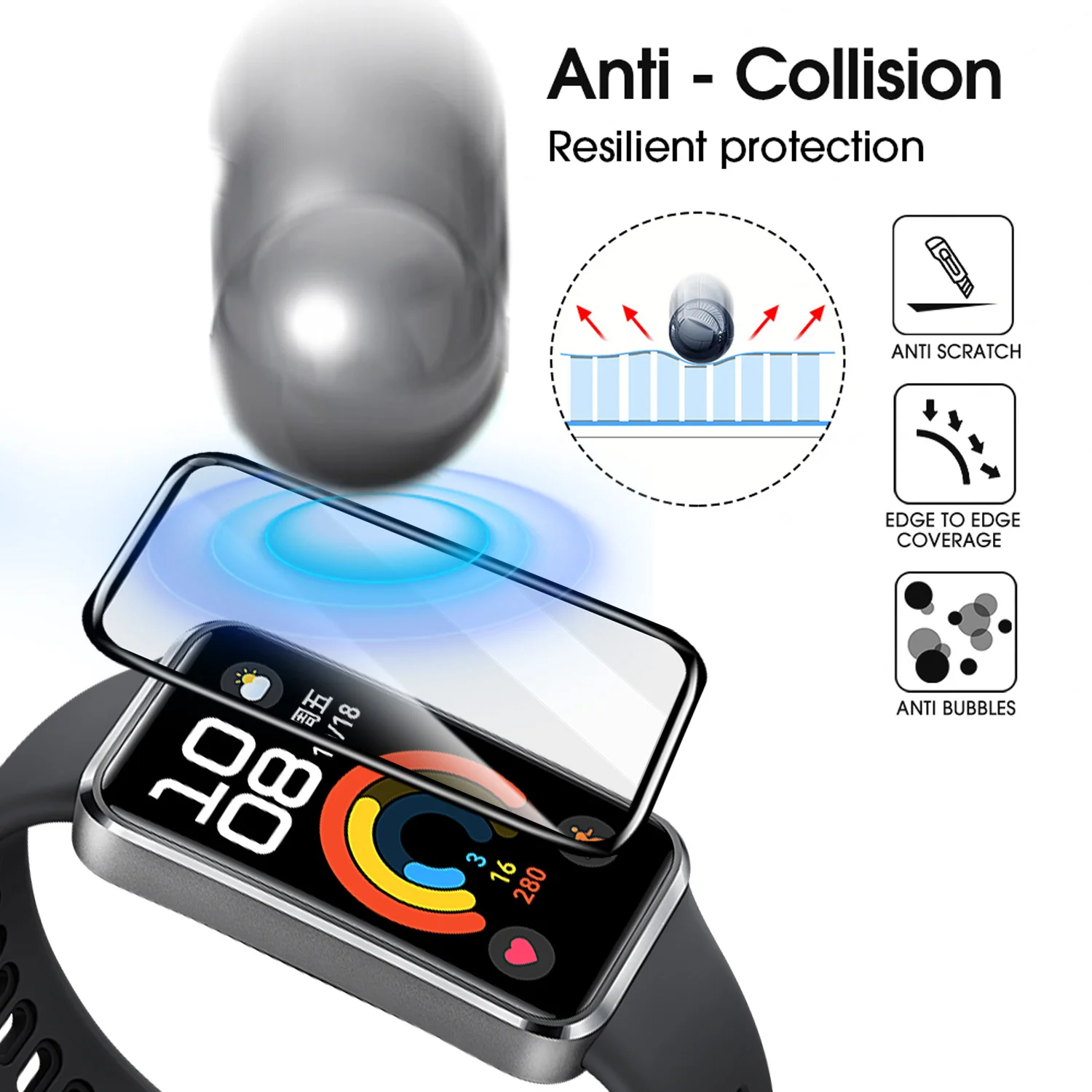 Flexible Screen Protectors for - Smartwatch Watch Huawei 评论和价格